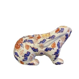 Vintage Porcelain Imari Rabbit Bunny Japanese